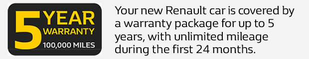 Renault 5 Year warrenty